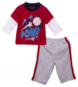 Bỏ sỉ bộ quần áo Thái in hình quả bóng X6-78 bé trai