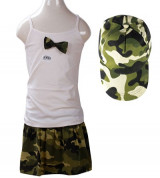 Bỏ sỉ bộ váy áo rằn ri bé gái