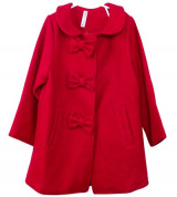 Bán buôn áo khoác dạ lì 3 nơ cho bé - ABB01058