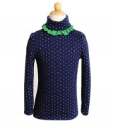 Bỏ buôn áo nỉ bông ren viền cổ trắng, xanh