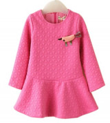 Bỏ buôn váy hồng nơ ngực cho bé gái