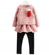 Bỏ sỉ áo váy hồng người tuyết QATD-1532