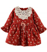 Bán buôn váy hoa ren cổ cho bé gái