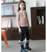 Bán buôn áo hồng nơ cổ trắng