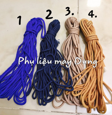 Dây dù Paracord tồn kho làm vòng tay, dây bảng 4mm