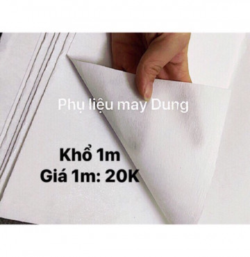 Keo giấy cứng ép lưng quần, ép balo, túi: giá 1 mét