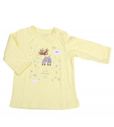 Bán sỉ áo Agi bobun nỉ cài vai (màu vàng)