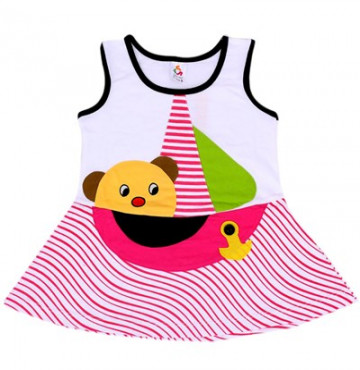 Bỏ sỉ váy ba lỗ bé gái hình gấu