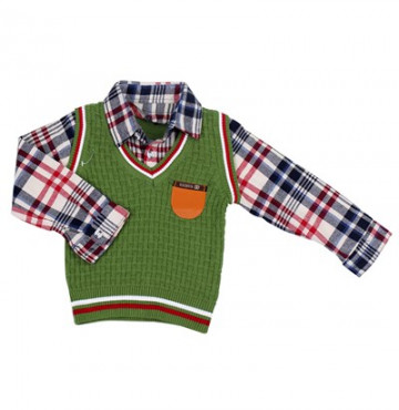 Bỏ sỉ áo len xuất Hàn kẻ caro