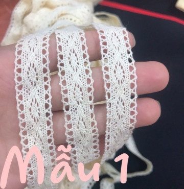 Ren cotton tồn kho thổ cẩm vàng bảng 1.5cm