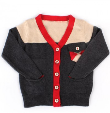 Bỏ buôn áo len cho bé 6009 cổ trái tim nhiều màu