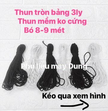 Thanh lý Thun tròn bảng 3mm
