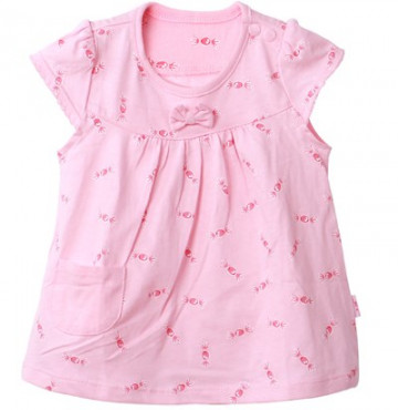 Bán sỉ áo chữ A tay ngắn Lullaby (màu hồng)