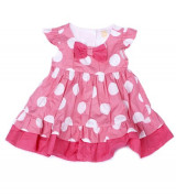 Bán buôn váy áo Thái Ashley nơ kẻ cho trẻ em