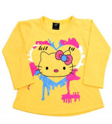 Bỏ buôn bộ quần áo Kitty màu vàng cho bé gái