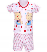 Bán sỉ bộ quần áo cộc Thái Lan baby 70W76 màu đỏ