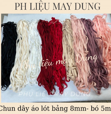 Thanh lý Chun/ thun dây áo bra làm dây áo ngực bảng 8mm