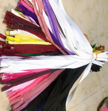 Bảng màu2 Dây kéo HKK tồn kho may áo khoác, túi xách dài 60cm