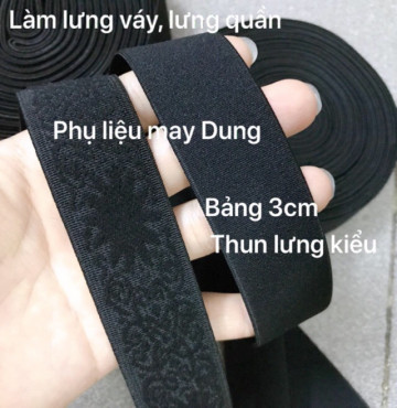 Thanh lý Thun lưng váy, lưng quần bảng 3F