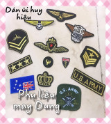 Thanh lý Dán ủi huy hiệu quần áo, phụ kiện