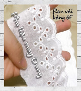 Thanh lý Ren vải 1 biên bảng 6F vòng cung