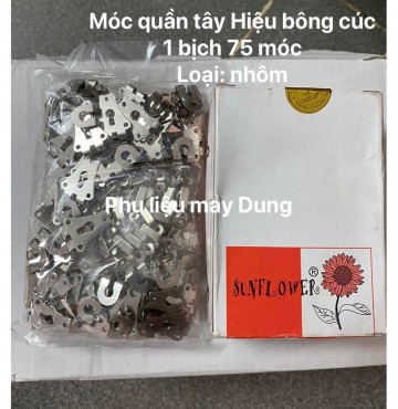 Thanh lý Nút móc quần tây 1 hộp: (75 bộ)