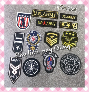 Thanh lý Dán ủi huy hiệu mẫu mới