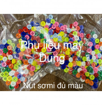 Nút sơmi tồn kho 2 da 4 lỗ bịch 140 nút