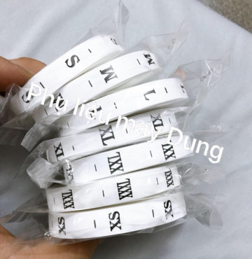 Dây size quần áo tồn kho: dây giấy( 1 cuộn 1000 cái)