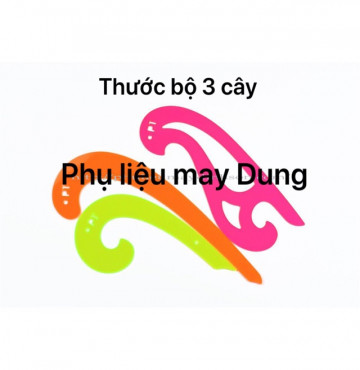 Thước vẽ đường cong bộ 3 cây