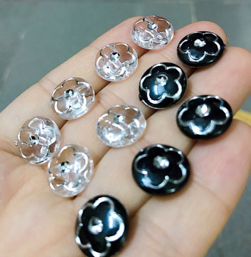 Thanh lý Nút hoa trứng nhựa size 12mm