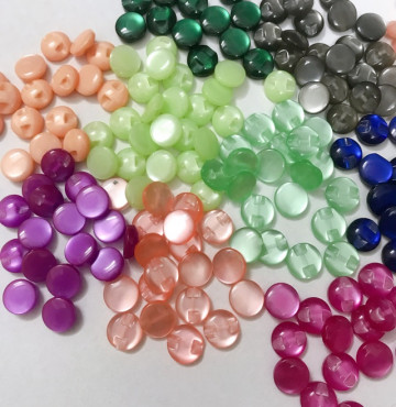 Nút mắt mèo tồn kho trơn bóng 1F ( size14)