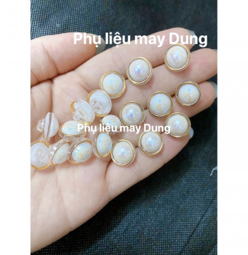 Thanh lý nút sơmi có chân ánh xà cừ size 12mm