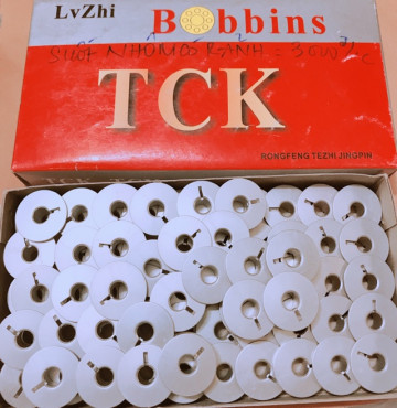 Suốt nhôm 8mm có rảnh Công Nghiệp: 1 bịch- 10 nút