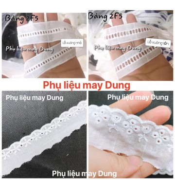 Thanh lý Ren vải thêu nhiều loại: bán theo giá 1 mét