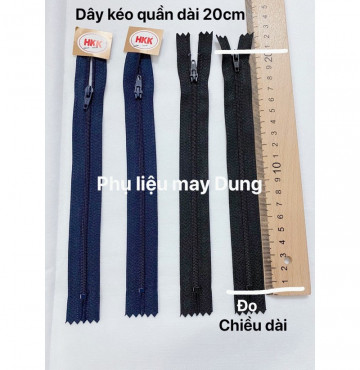 Thanh lý dây kéo quần HKk dài 20cm