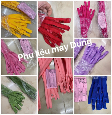 dây kéo áo khoác tồn kho răng cước dài 70cm