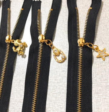 Dây kéo răng đồng tồn kho may túi, ví 30cm