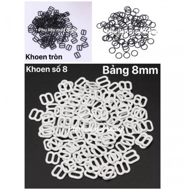 khoen kim loại tander áo tồn kho bảng 8mm