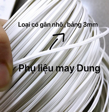Nẹp khẩu trang tồn kho bảng 3mm loại nẹp có gân