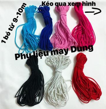 Thanh lý Thun đủ màu bảng 2-3mm