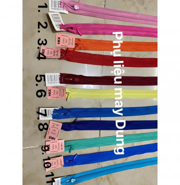 Thanh lý dây kéo giọt nước may đầm áo