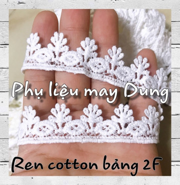Ren cotton tồn kho viền hoa bảng 2F