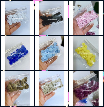 cúc bấm  tồn kho 4 chi tiết T5 bịch 100 nút