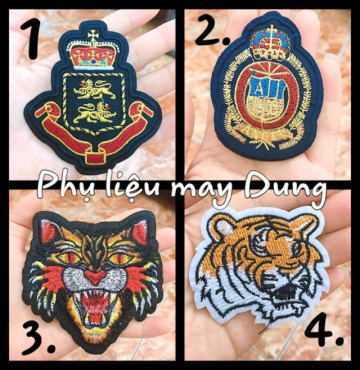 Thanh lý Dán ủi huy hiệu/ con hổ