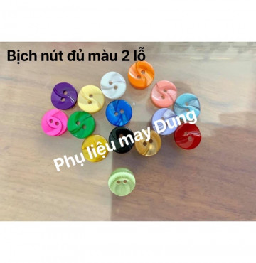 Thanh lý nút 2 lỗ đủ màu( tuỳ chọn size)