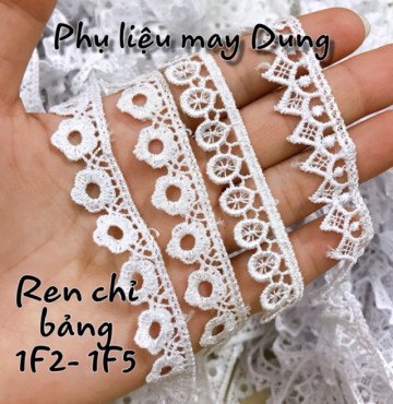 Thanh lý Ren viền kiểu nhỏ bảng 1F: ren chỉ