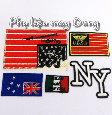 Thanh lý Dán ủi quần áo lá cờ