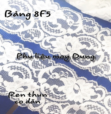 Thanh lý Ren thun hoa văn kiểu bảng 8.5cm