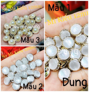 Thanh lý nút sơmi kiểu 12mm xoàn sát chân mã 80